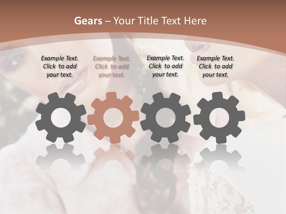 One Girl Model PowerPoint Template