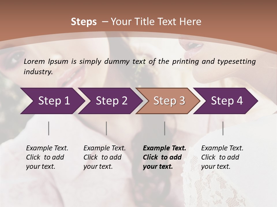 One Girl Model PowerPoint Template