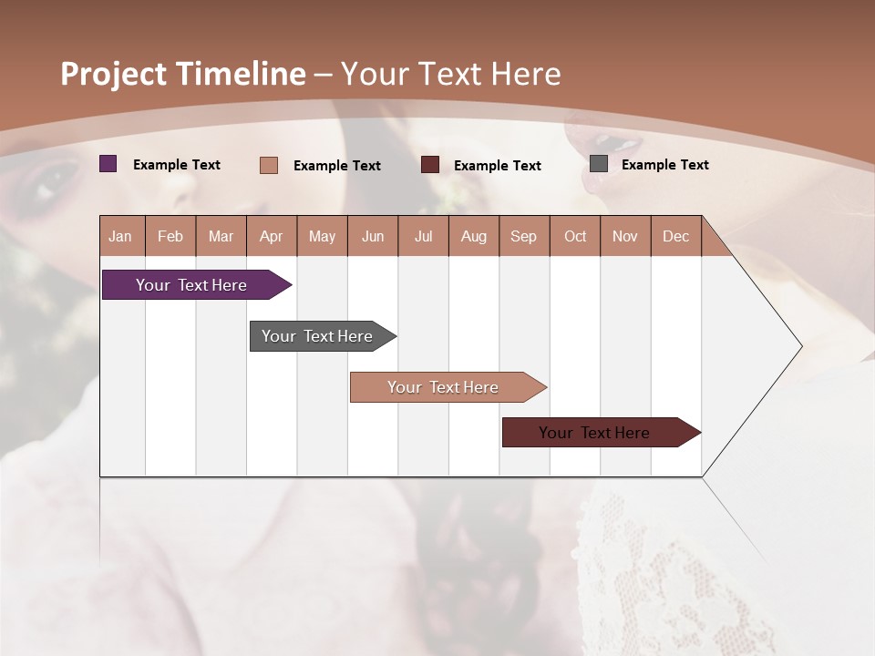 One Girl Model PowerPoint Template