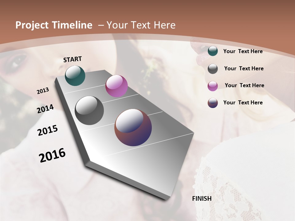 One Girl Model PowerPoint Template