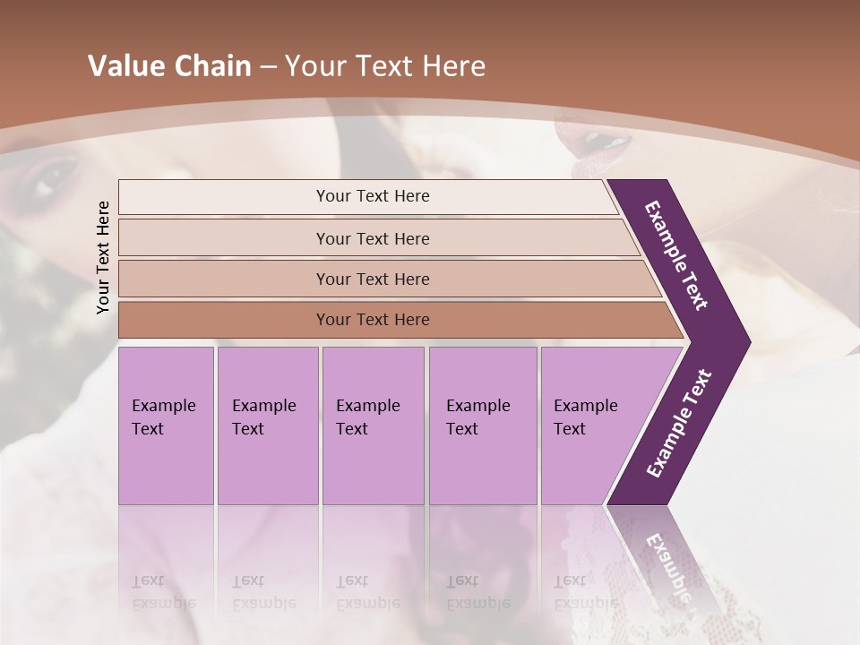 One Girl Model PowerPoint Template