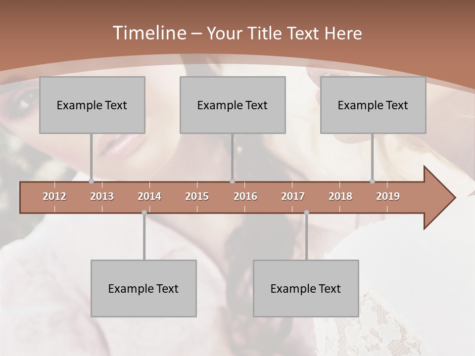 One Girl Model PowerPoint Template