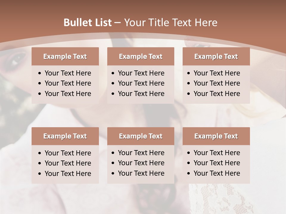 One Girl Model PowerPoint Template