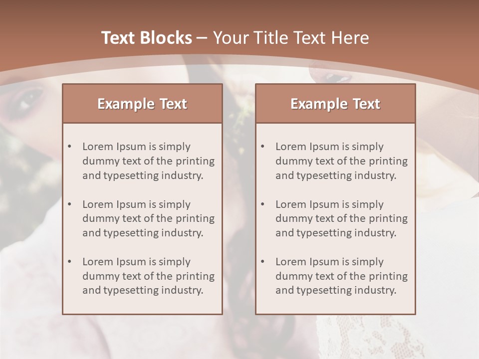 One Girl Model PowerPoint Template