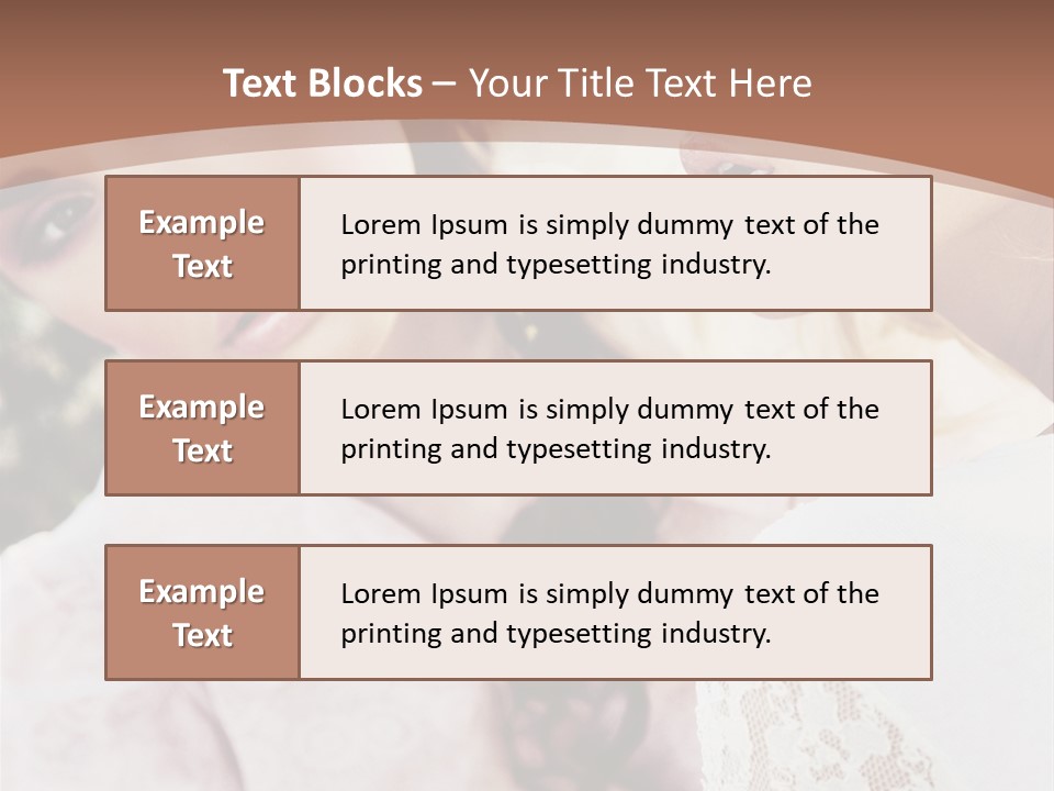 One Girl Model PowerPoint Template