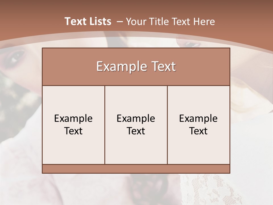 One Girl Model PowerPoint Template