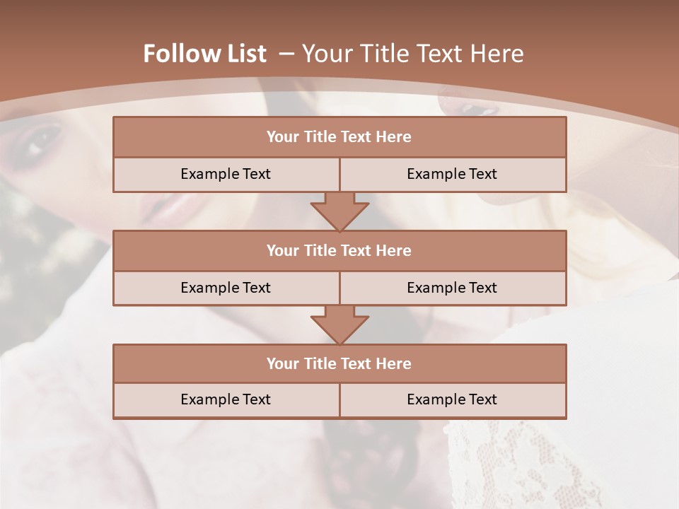 One Girl Model PowerPoint Template