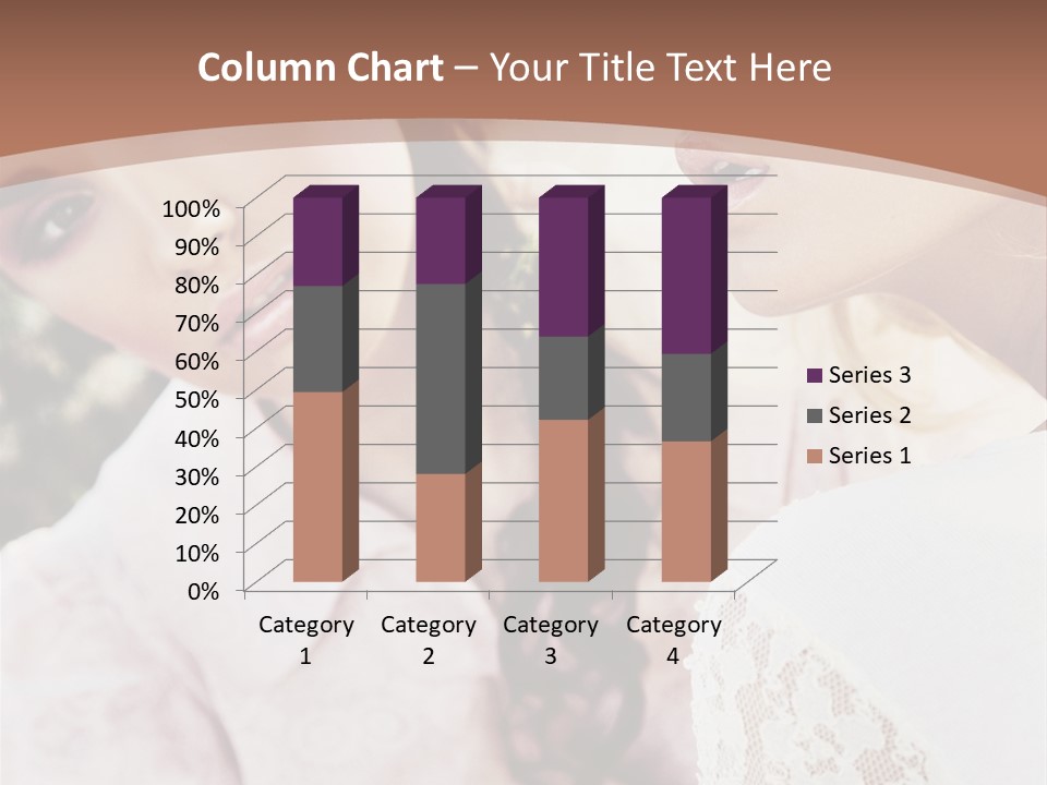 One Girl Model PowerPoint Template