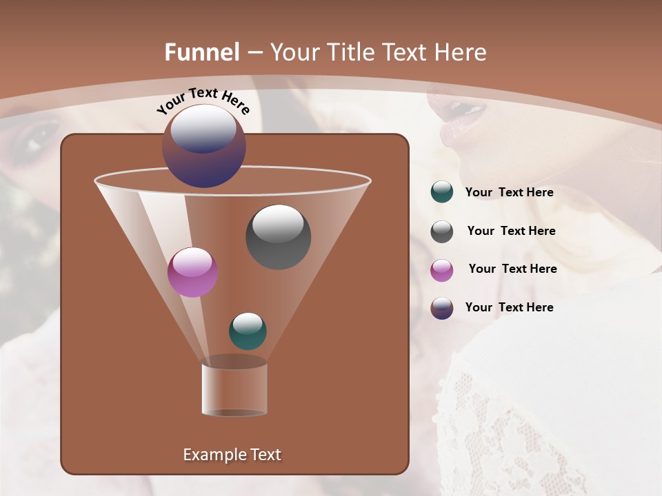 One Girl Model PowerPoint Template