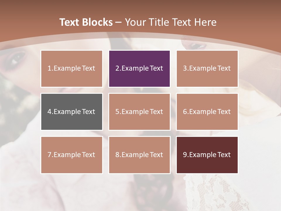 One Girl Model PowerPoint Template