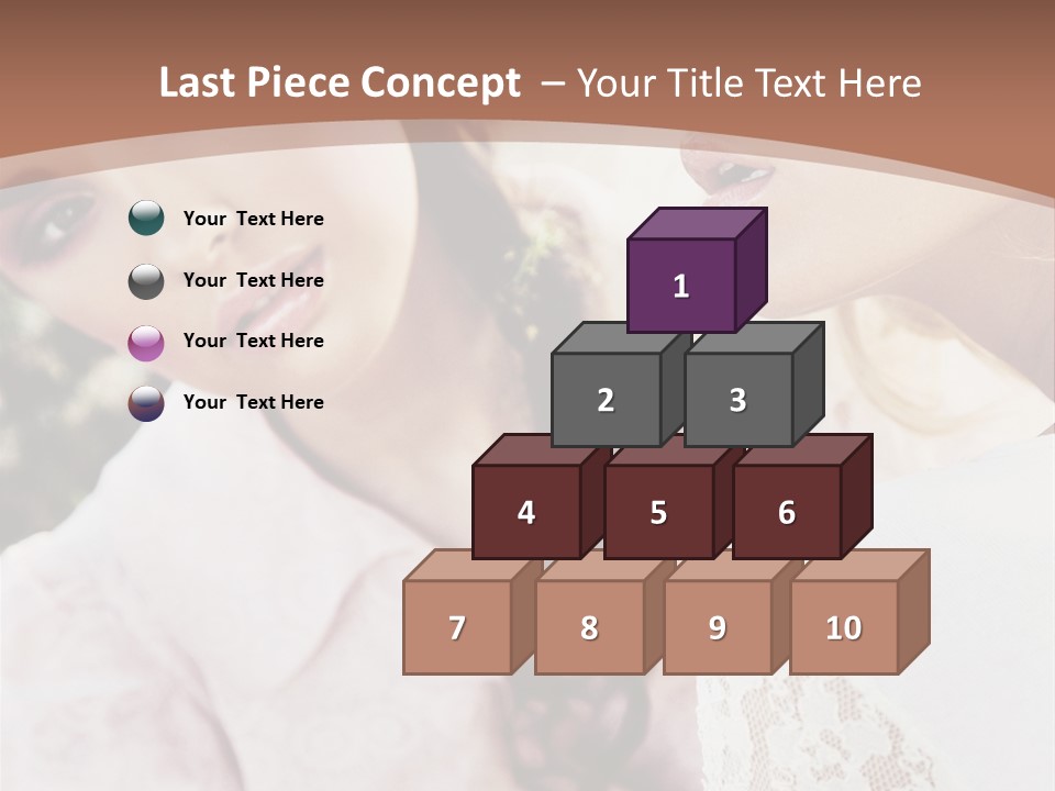 One Girl Model PowerPoint Template