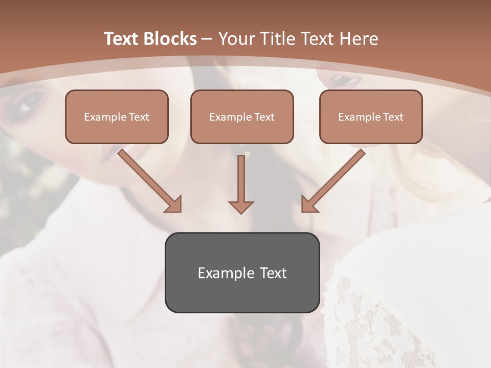 One Girl Model PowerPoint Template