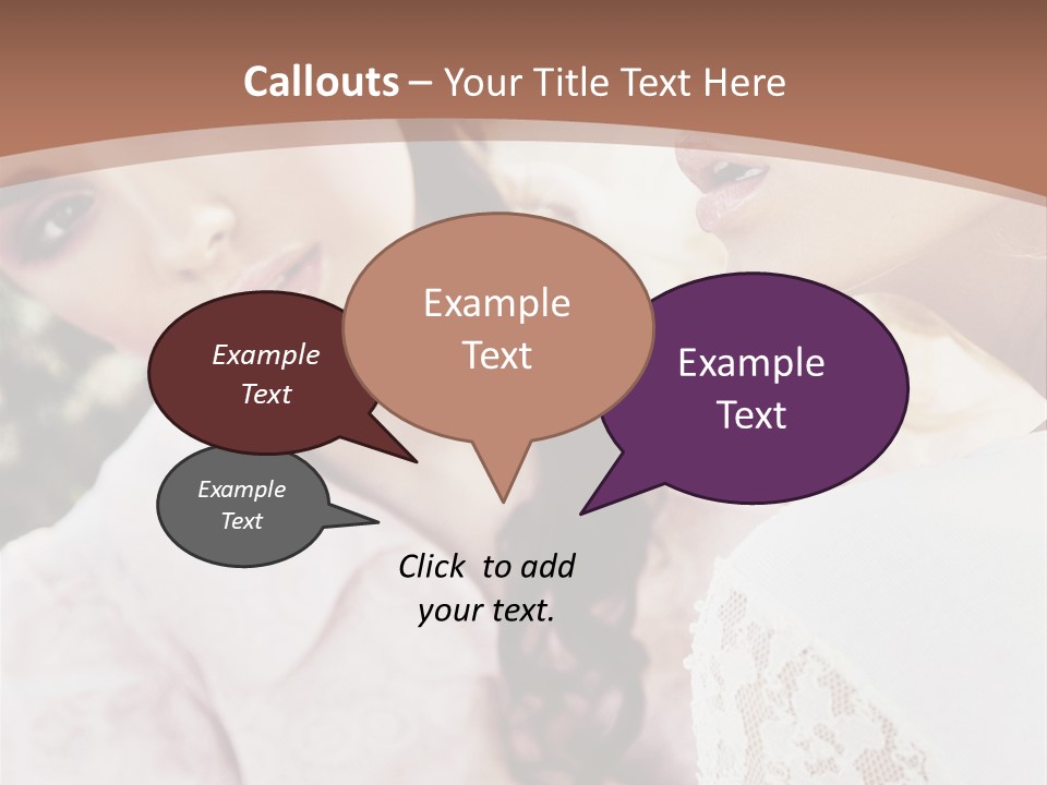 One Girl Model PowerPoint Template