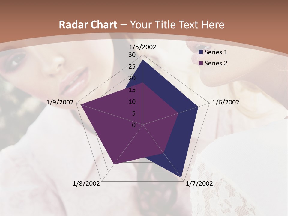 One Girl Model PowerPoint Template