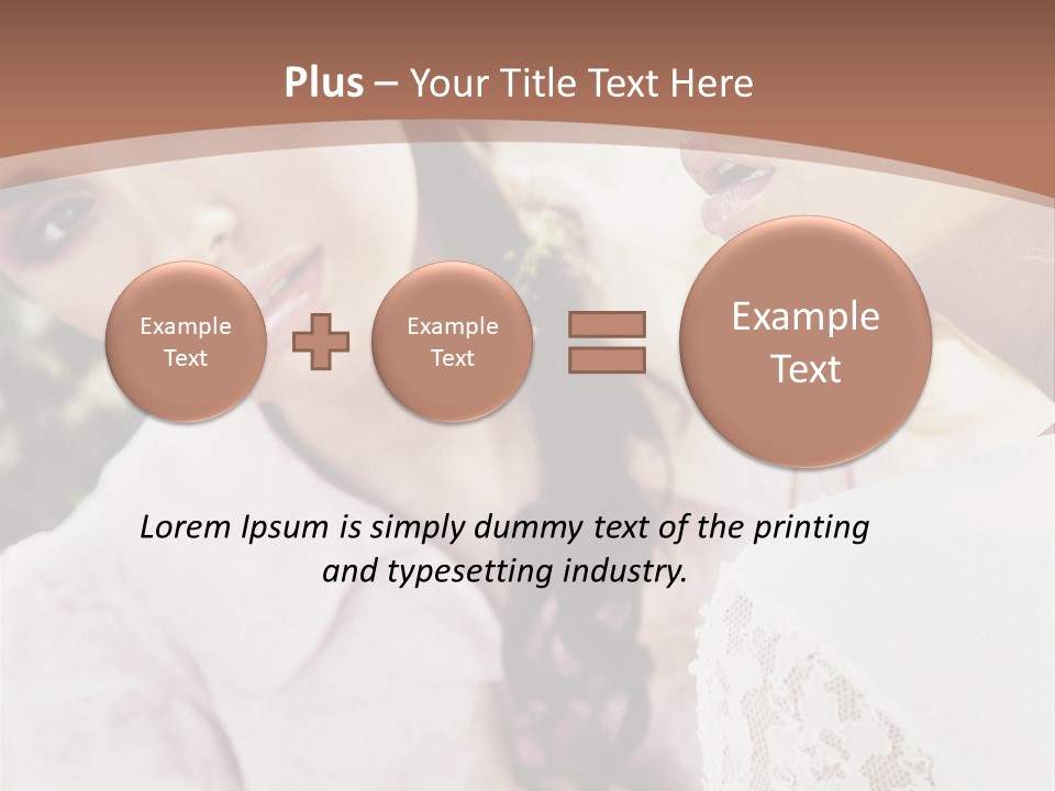 One Girl Model PowerPoint Template