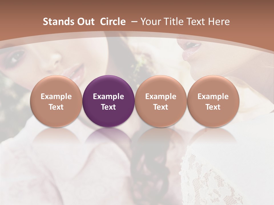 One Girl Model PowerPoint Template