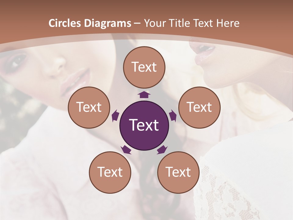 One Girl Model PowerPoint Template