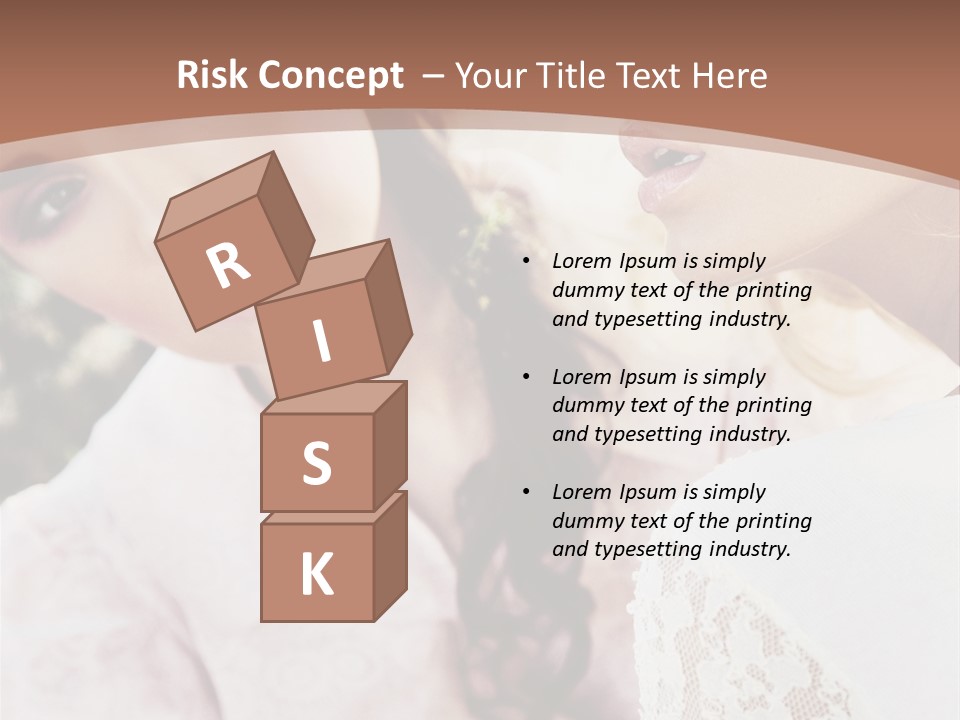 One Girl Model PowerPoint Template