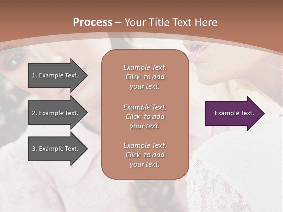 One Girl Model PowerPoint Template