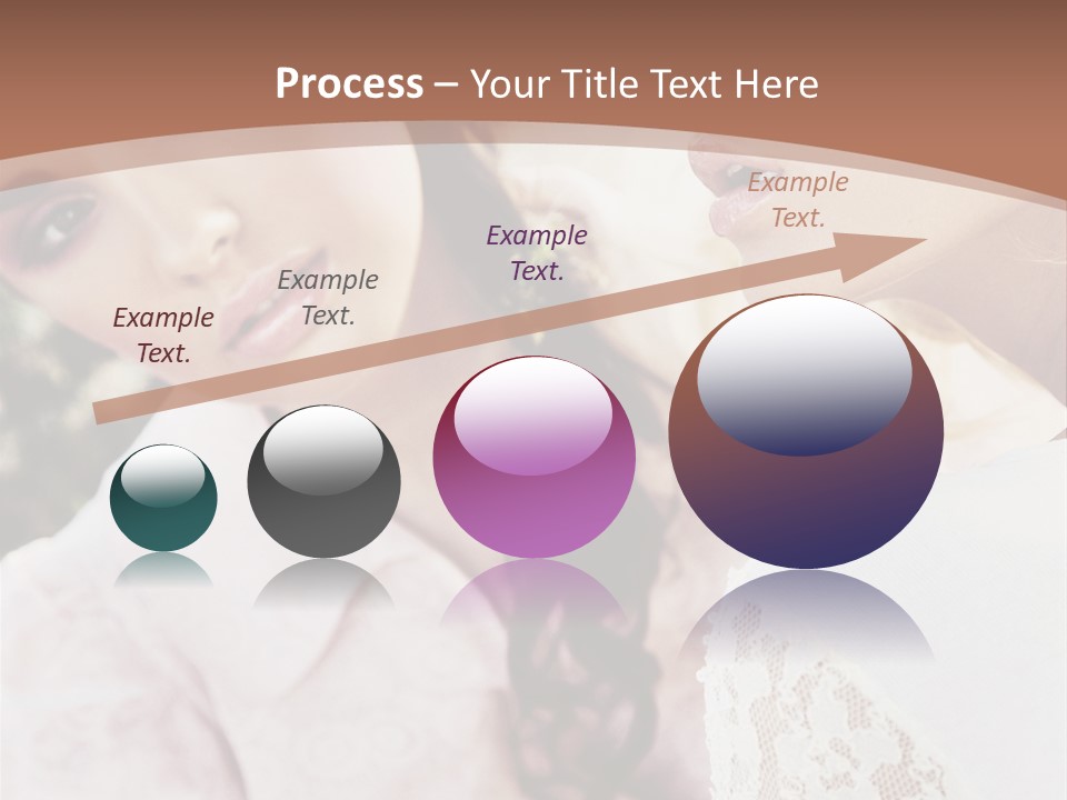 One Girl Model PowerPoint Template