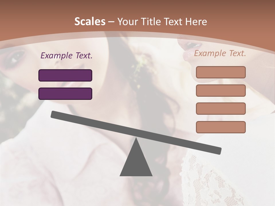 One Girl Model PowerPoint Template