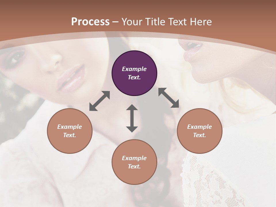 One Girl Model PowerPoint Template