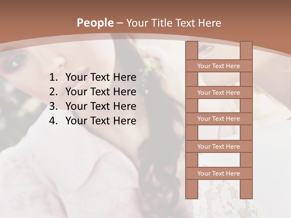 One Girl Model PowerPoint Template