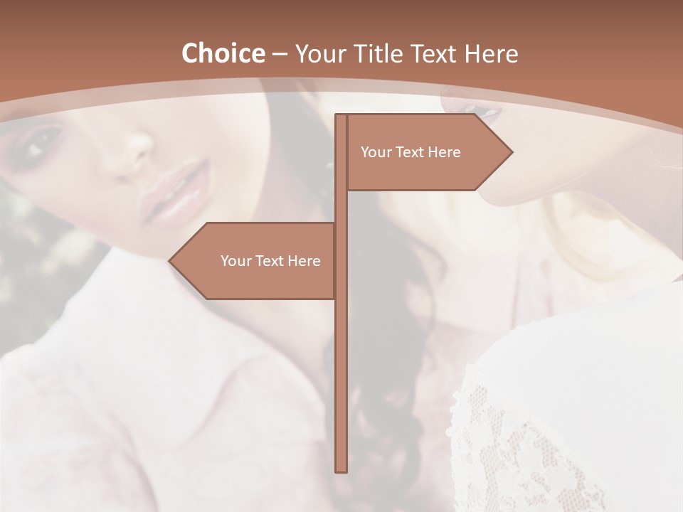 One Girl Model PowerPoint Template