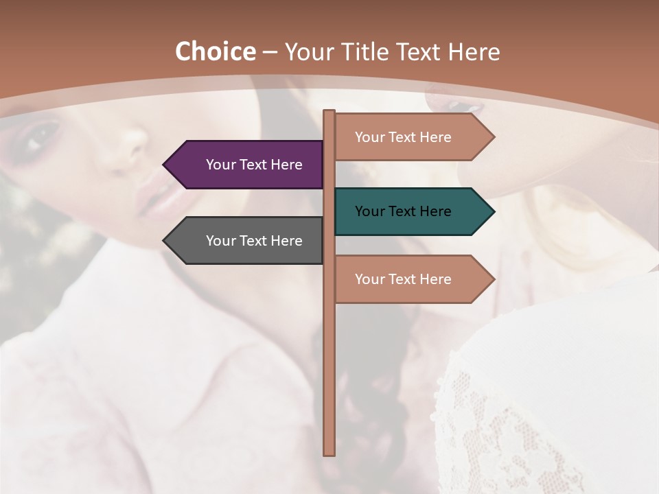 One Girl Model PowerPoint Template