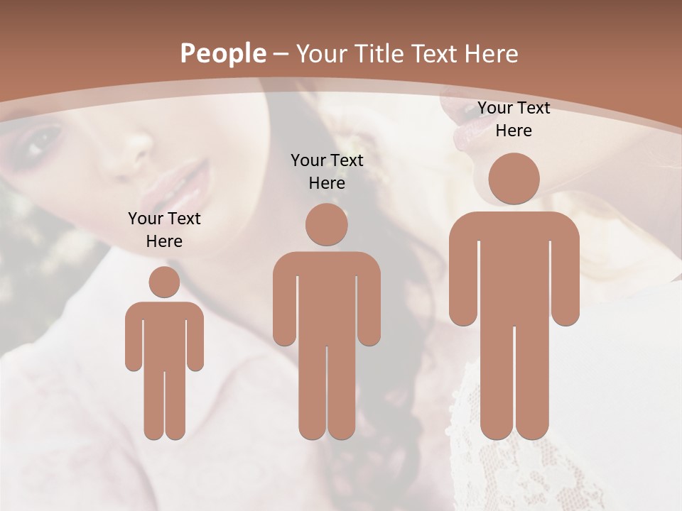 One Girl Model PowerPoint Template