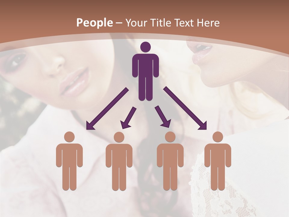 One Girl Model PowerPoint Template