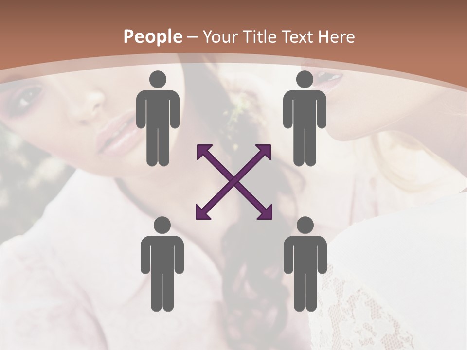 One Girl Model PowerPoint Template