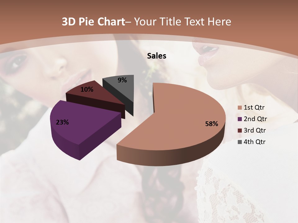 One Girl Model PowerPoint Template