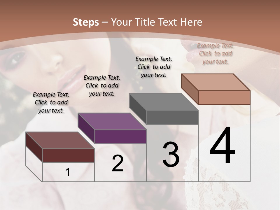 One Girl Model PowerPoint Template