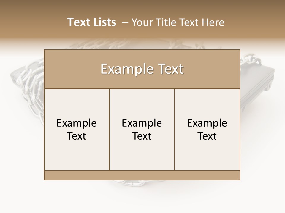 Laptop With Chains PowerPoint Template