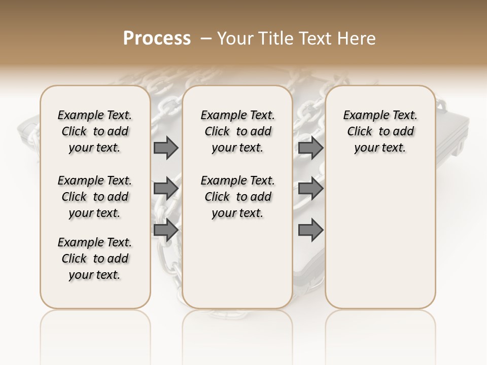 Laptop With Chains PowerPoint Template