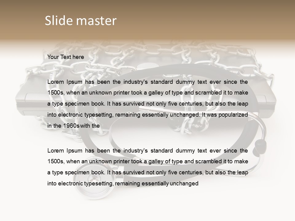 Notebook Instrument Equipment PowerPoint Template