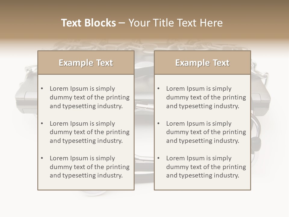 Notebook Instrument Equipment PowerPoint Template
