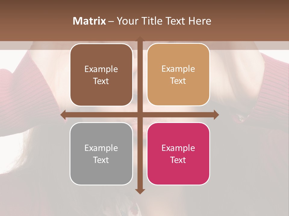 Shoulder Hand Expression PowerPoint Template