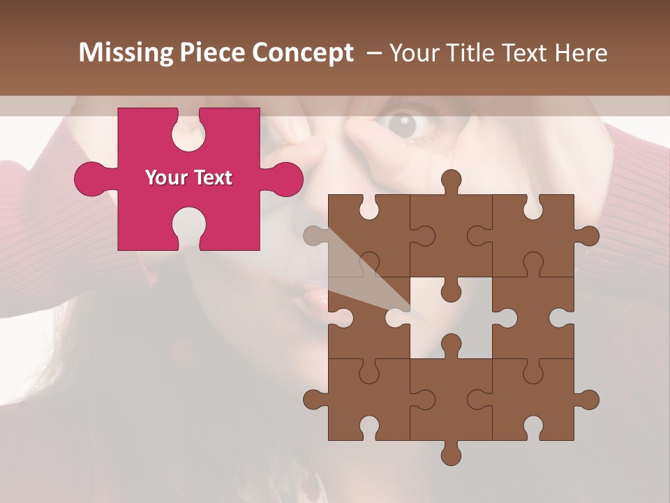 Shoulder Hand Expression PowerPoint Template