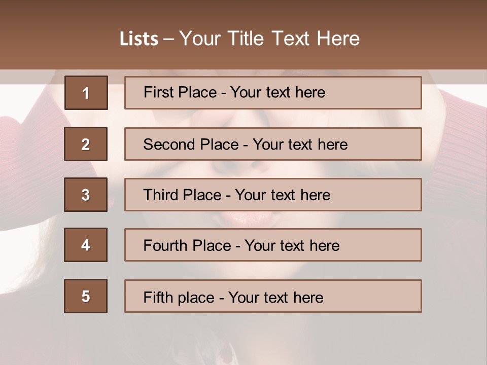 Shoulder Hand Expression PowerPoint Template