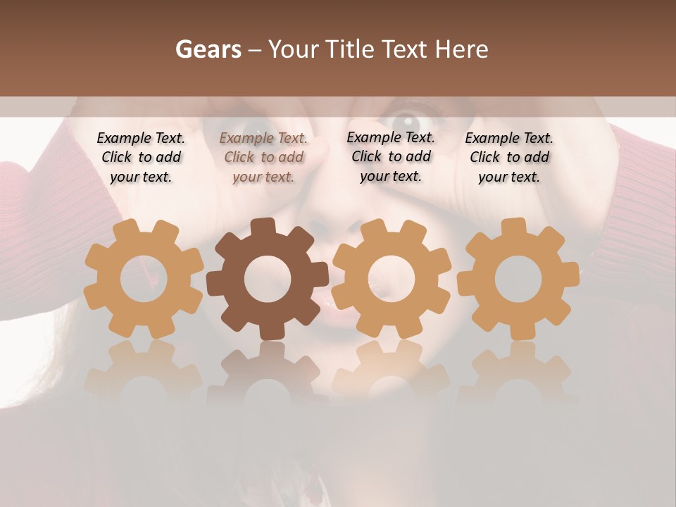 Shoulder Hand Expression PowerPoint Template