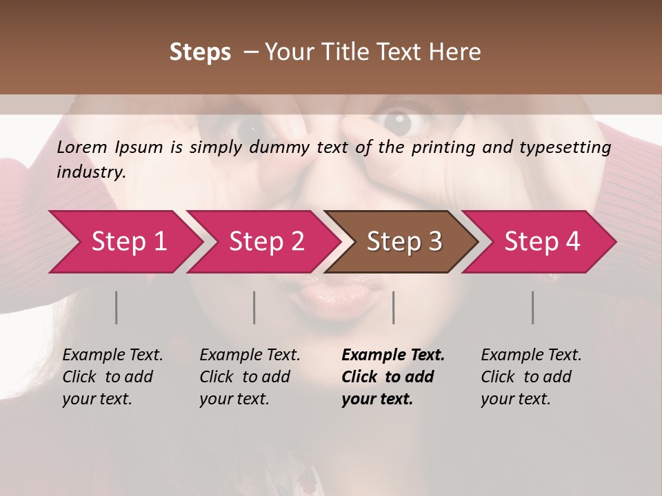 Shoulder Hand Expression PowerPoint Template