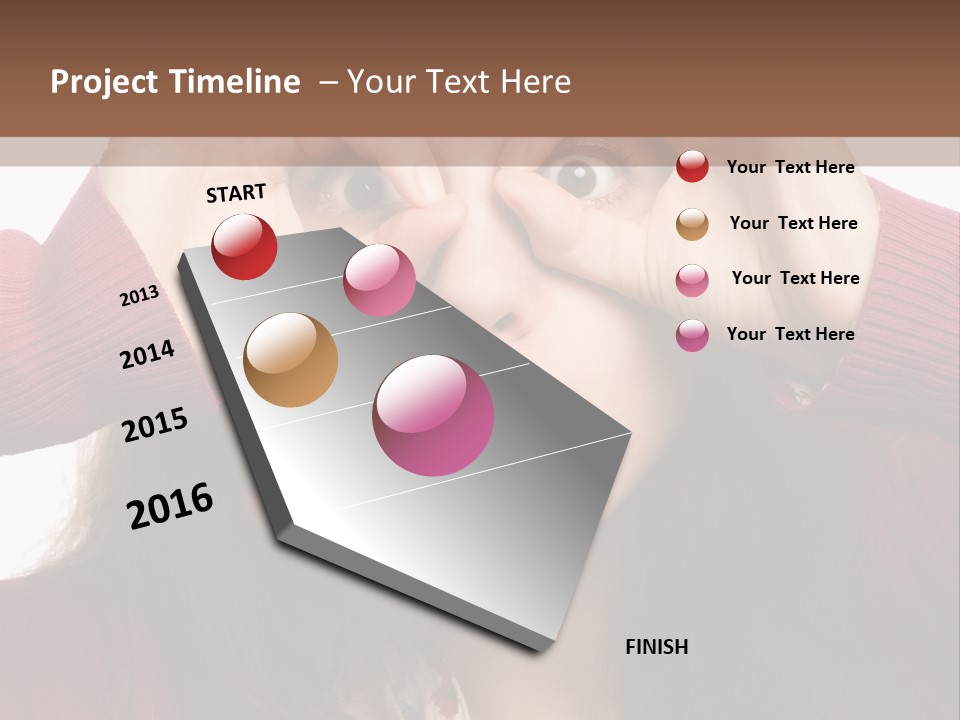 Shoulder Hand Expression PowerPoint Template