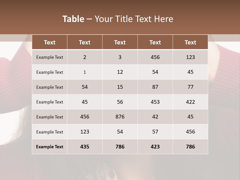 Shoulder Hand Expression PowerPoint Template
