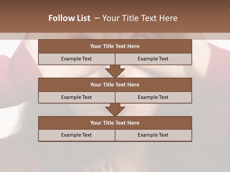 Shoulder Hand Expression PowerPoint Template
