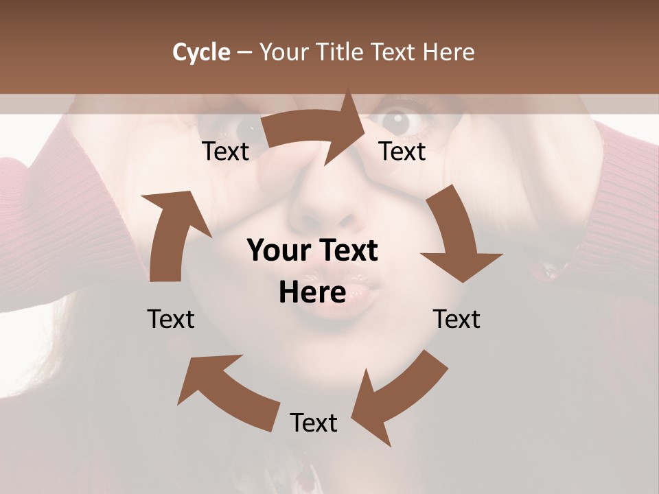 Shoulder Hand Expression PowerPoint Template