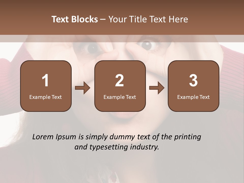 Shoulder Hand Expression PowerPoint Template