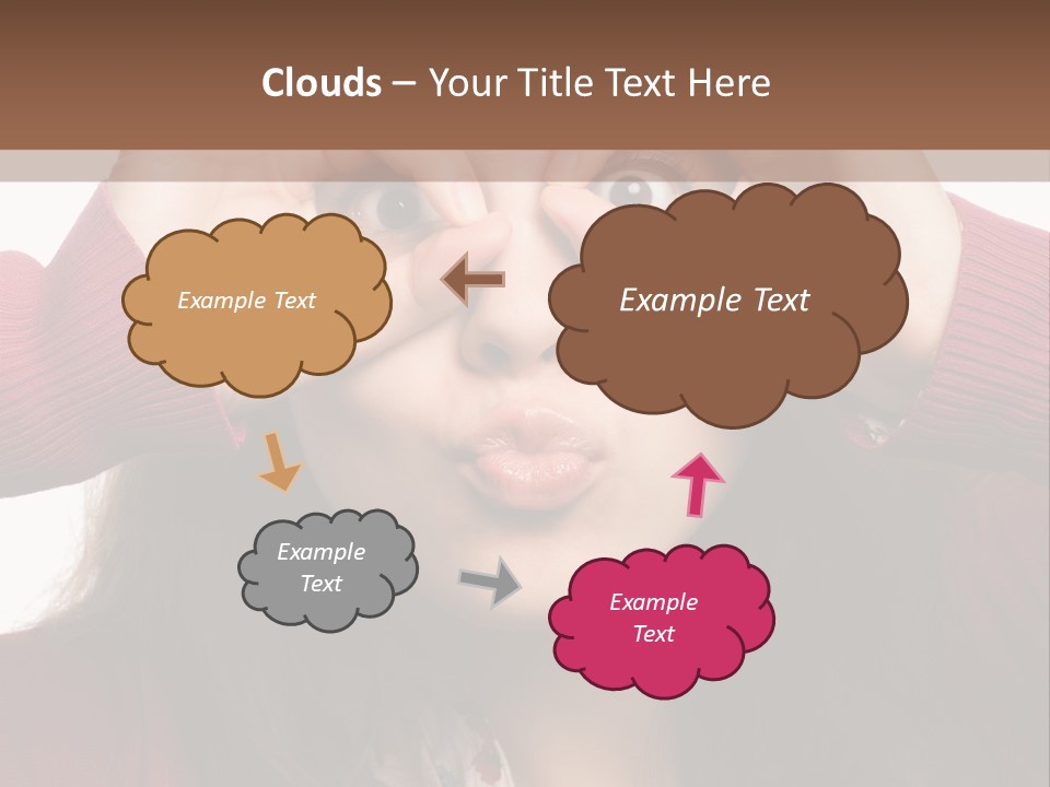 Shoulder Hand Expression PowerPoint Template