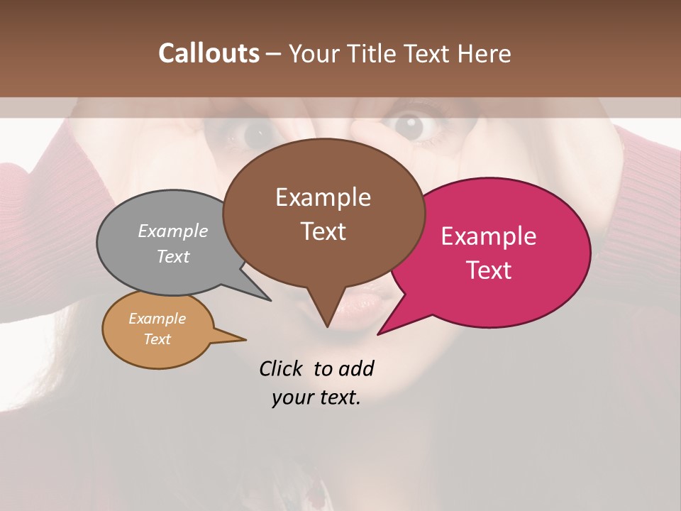 Shoulder Hand Expression PowerPoint Template